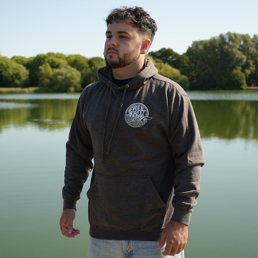 Freefall Whale Graphic Men's Hoodie
